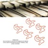 100pcs Paper Clips Prevent Slip Cute Rabbit Shaped Decorative Bookmark