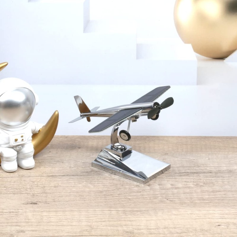 MagicTech Solar Panel Power Windmill Propeller Car Ornaments Kirksite Material