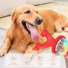 QISHOUTING Dog Toys for Aggressive Chewers,Dog Toys for Large Dogs/Medium Dogs,Dog Toys for Small Dogs,Dog Chew Toy for Aggressive Chewers,Indestructible Dog Toy for Aggressive Chewers,Squeaky Dog Toy