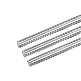 sourcing map Fully Threaded Rod M10 x 200mm 1.5mm Thread Pitch 304 Stainless Steel Right Hand Threaded Rods Bar Studs 3 Pack