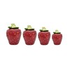 Tuscany Strawberry Shaped, Set of 4 Canisters, 83501 by ACK
