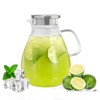 imsav Glass Pitcher With Lid, 51 oz Glass Water Pitcher,