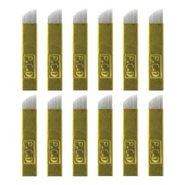 50 Navajas Microblading Pcd 12pin 0.18mm Excelente Calidad