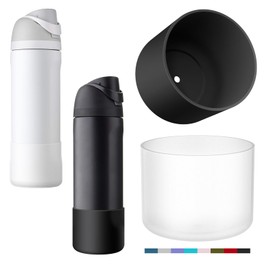 yoelike Silicone Water Bottle Boot for Owala 24 oz 32 oz 40 oz, 2PCS Anti-Slip Protective Sleeve for FreeSip/Twist/Flip, Watter Bottle Accessories, Bottom Bumper Cover, Dishwasher Safe, BPA Free