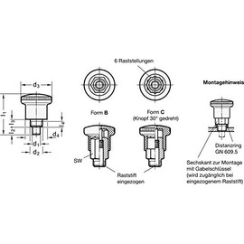 Mini Grid, Diameter 5 mm, Stainless Steel, with Latch, Black