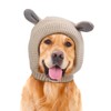 Knitted Rabbits Ear Pet Hat Noise Protection Warm Dog Grooming