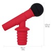 SHIDOW Silicone Microphone Shape Wine Stopper, Wine Bottle Stopper, Microphone
