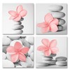 Genius Decor-Modern Wall Art Flowers and Pebble Stone Spa Pictures