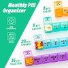 Extra Large 28 Day Pill Organizer with Travel Case