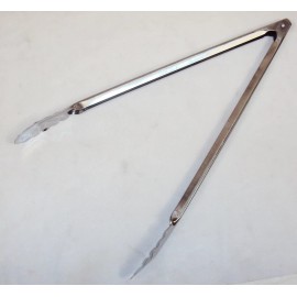 Capco 16" Stainless Steel Kitchen Tongs ~ For Meats, Deep Frying, Salads, Food Serving