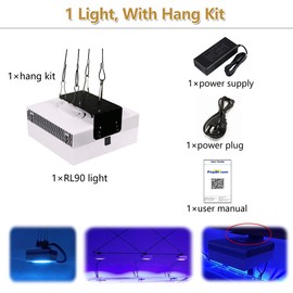 PopBloom RL90 Full Spectrum Reef Light for Coral Smart-APP Control Marine Aquarium LED Light Coral Lamp