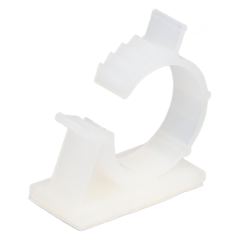 100Pcs Cable Management Clip Adjustable Adhesive PA66 Nylon Cord Organizer
