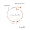 ATEIELLI Rose Gold Bracelet Heart Adjustable Bracelets Women's Gifts JWB161