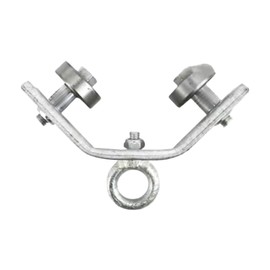 Crane Cable Pulley,Angle Iron Cable Pulley Crane Lifting Ring | Wire Rope Suspending Heavy-Duty Towing Tool for Mechanical Maintenance Professionals