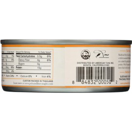 POLE AND LINE Skipjack Tuna in Water No Added Salt, 5 OZ