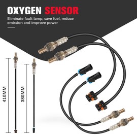 QIJIAUTO O2 Oxygen Sensor Compatible for Chevy C/K 1500 2500 3500, Tahoe, Express 2500 3500, G30, P30 & for GMC Yukon, Savana 2500 3500, Upstream and Downstream, 4-PC Set