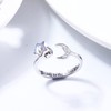 MILACOLATO 925 Sterling Silver Fidget Rings For Women Girl Open