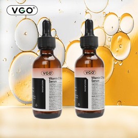 VGO Vitamin C Glow Booster Serum 30ml & 60ml - Skin Brightening Elixir for Radiant Complexion, Moisturizing Cream Cleanser, Antioxidant Formula - Specification: 30ml