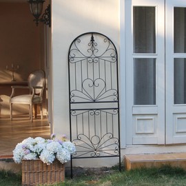 SCENDOR Trellis for Vines and Climbing Plants Outdoor, 70.8" H x 24.5" W Iron Wire Lattices Grid Panels for Potted Climbing Tomato Rose Vegetable Flower Plant Trellises 1 Pack