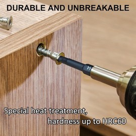 PTSLKHN Hex Head Allen Wrench Drill Bit Set (10pc Metric & 10pc SAE), Upgraded 1/4 Inch