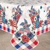 uwdfnwuif 4th of July Tablecloth Waterproof Patriotic Table Cloths for