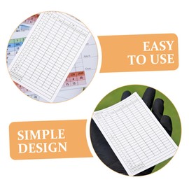 OHPHCALL 3sets Golf Supply Sports Exam Accessory Scorecards Competition Supply Easy to Read Partition Grid 5pcs*3