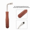 Dilwe Piano Tuning Key, L Shape Stainless Steel Plastic Handle