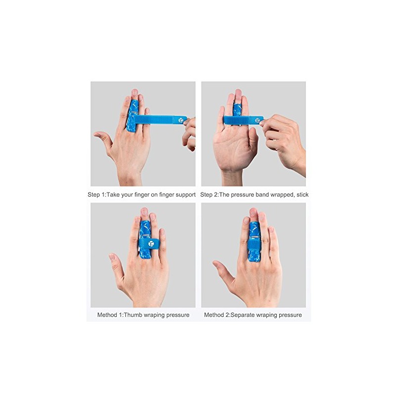 Kuangmi Finger Sleeve Support Protector Prevents Finger Injury During Sports