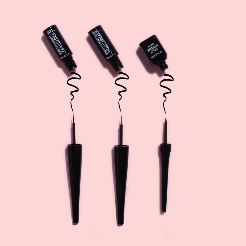 Collection Cosmetics Fast Stroke Eyeliner, Quick Drying Formula, 4ml, Black