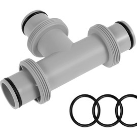 Pool Filter Pump Hose Connector Pool Hose Adapter, 1.5' to 1.5' Pool Hose Connector for Intex Above Ground Swimming Pool and Pool Filter Pump (1.5 in T-Type Hose Adapter)
