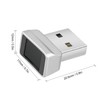 Mini USB Fingerprint Reader,Portable Security Key Biometric Fingerprint Scanner for