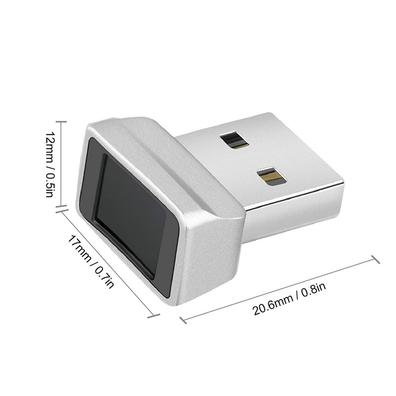 Mini USB Fingerprint Reader,Portable Security Key Biometric Fingerprint Scanner for
