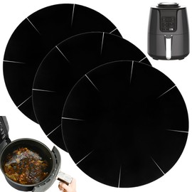 INFRAOVENS Air Fryer Basket Liners Protector Cover for Round Airfryer, Innovative Air Fryer Accessories and Kitchen Gadgets for 7.5 8 inch Air Fryers, Non-Stick Heat-Resistant Accessory