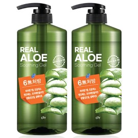 C2Y Real Large Aloe Soothing Gel 1000ml 2 Moisture Cream / C2Y 리얼 대용량 알로에 수딩젤 1000ml 2개 수분크림