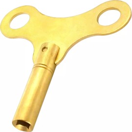 FindingKing Brass Clock Winding Key Mainspring Winder Size 12 5.25mm