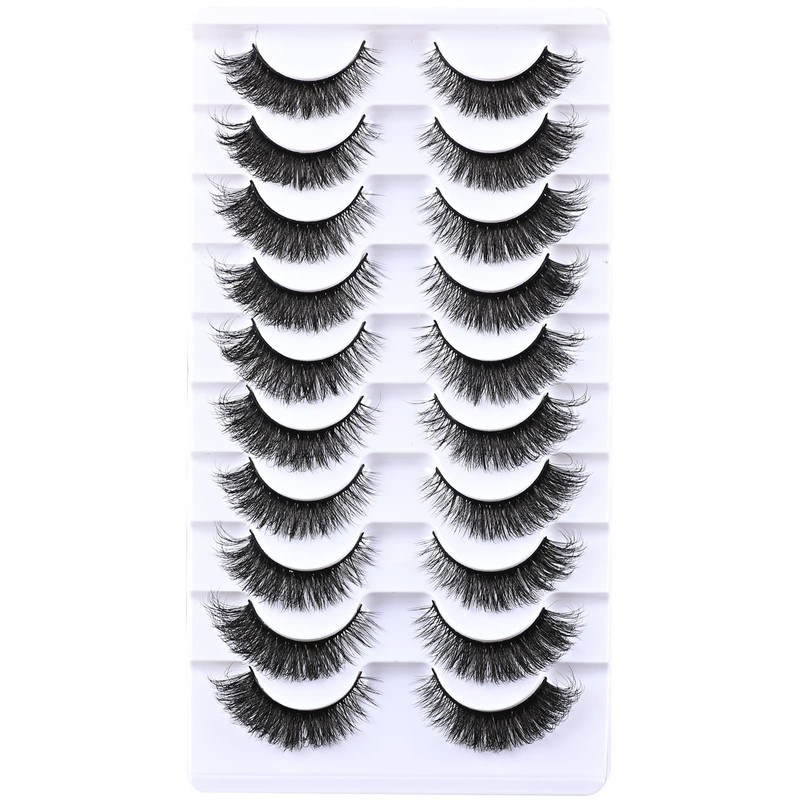 FARRED Wispy Lashes Short Eyelashes Fluffy Cat Eye False Eyelash