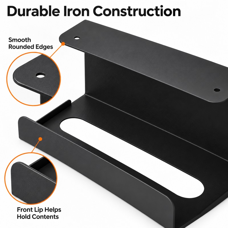 Under-Cabinet Paper Towel Holder for Kitchen and Bathroom – Space-Saving