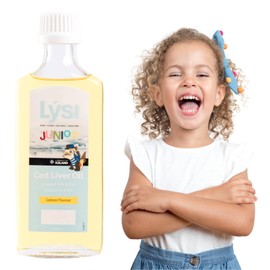 Aceite De Hígado De Bacalao Junior Lys By Gaero Shop | Sabor Limón | Omega-3 Vitaminas A, D Y E | 240ml