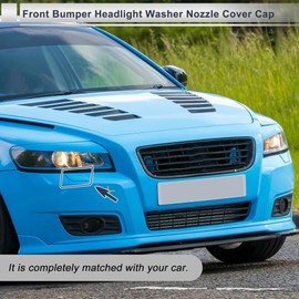 RATCHROLL Front Right Side Bumper Headlight Washer Nozzle Cover Cap for Volvo S40 2008-2010 Bumper Trim Nozzle Cover No.39886397 White 1 Pcs