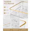 Clear Acrylic Tray, 6 Pack Acrylic Serving Trays Deep Serving