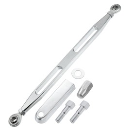 X AUTOHAUX Motorcycle gear linkage, 2 hole lever, gear linkage, silver tone
