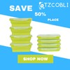 TZCOBLI Set of 4 Foldable Silicone Food Storage Containers,Kitchen Leftovers