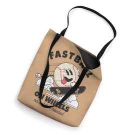 Funny Baseball Fastball on Wheels No Catcher Needed Tote Bag