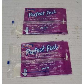 Spontex 2 Pairs of MAPA Spontex Latex Free Hypoallergenic Perfect Feel Size Small Gloves