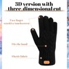 GSrenyu Mens Winter Gloves, Warm Knitted Gloves with Touchscreen, Soft