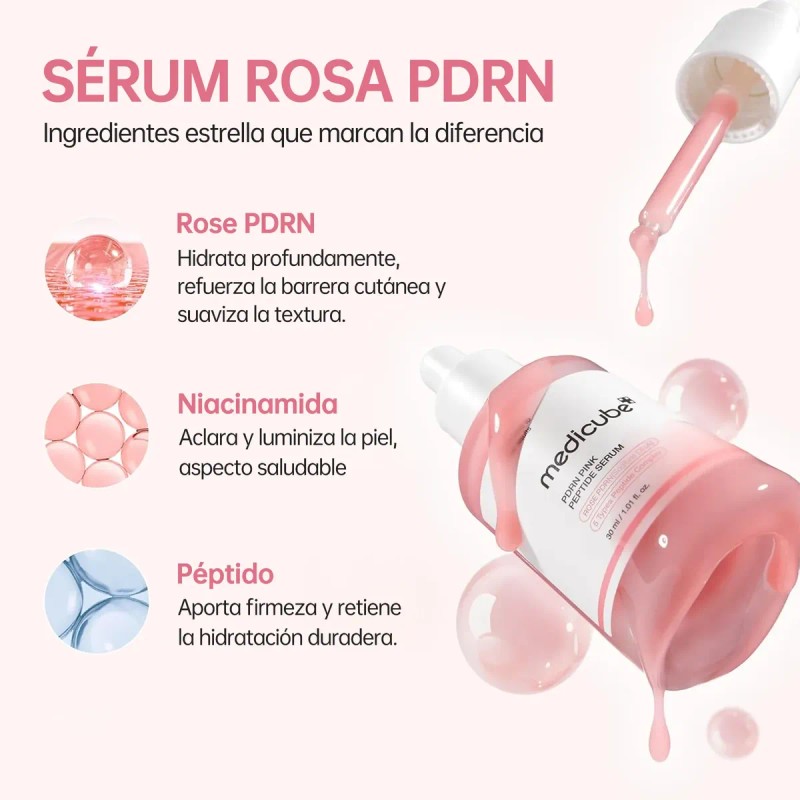Medicube Sérum Pdrn Pink Peptide Antiedad Reafirmante 30ml
