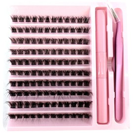 HBZGTLAD 30D/40D/50D/60D/80D Mink Eyelashes 280 Bundles Natural Eyelash extension 3D Russia Volume Individual Eyelash Cluster Makeup Tools Lashes (LC130)