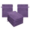 10 Piece Set Wash Mitts Premium Colour: purple, Size: 17