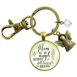 Child's Remembrance Memorial Keychain Mom of An Angel Sympathy Gift