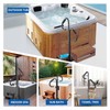 Two-Way Hot Tub Handrails w/Slide-Under Mount Base ，360° Swive SPA